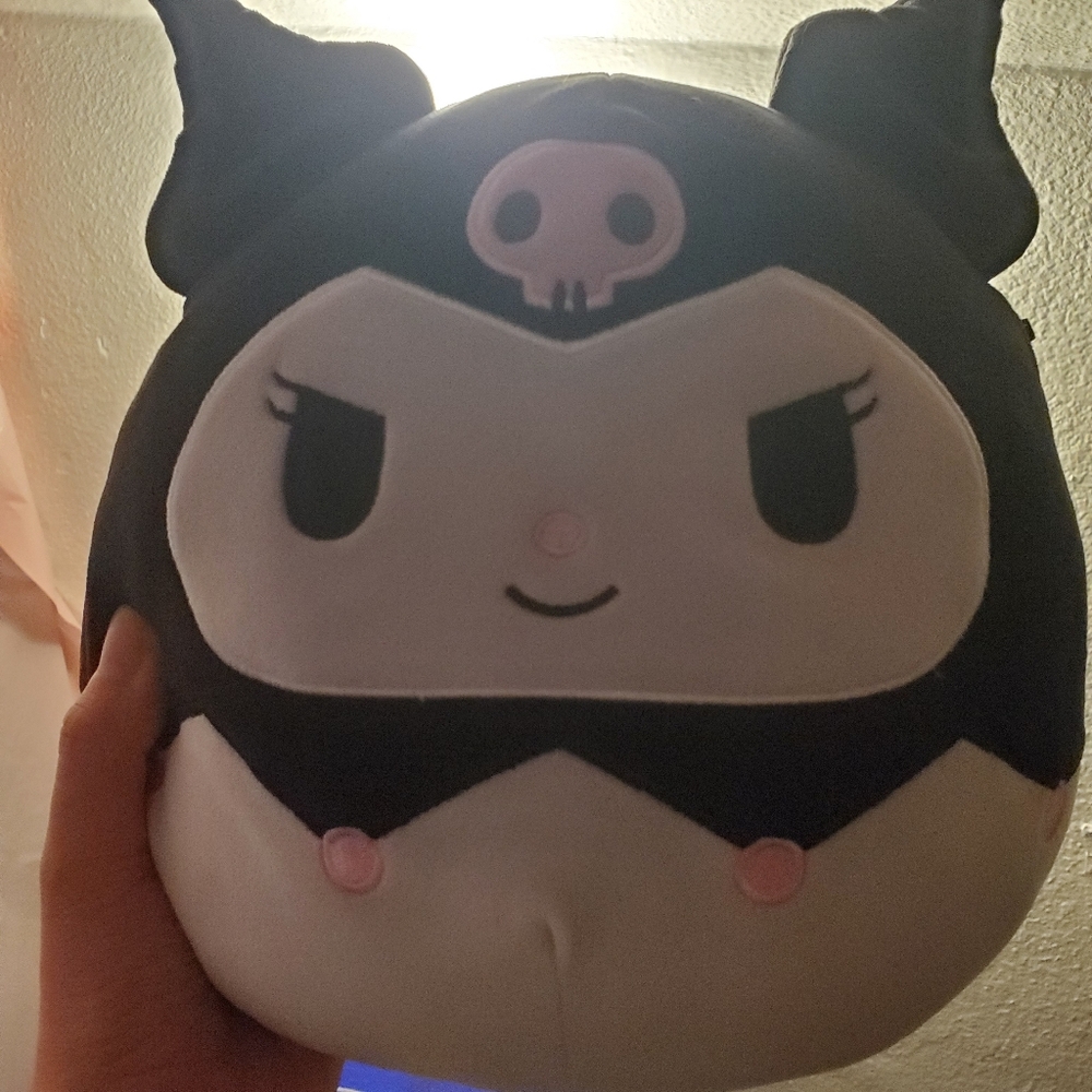 Kuromi Squishmallow Black and White Pink Plush - Picture 3 of 6